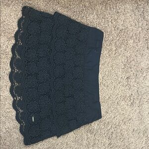 Hollister Black Skater Mini Skirt